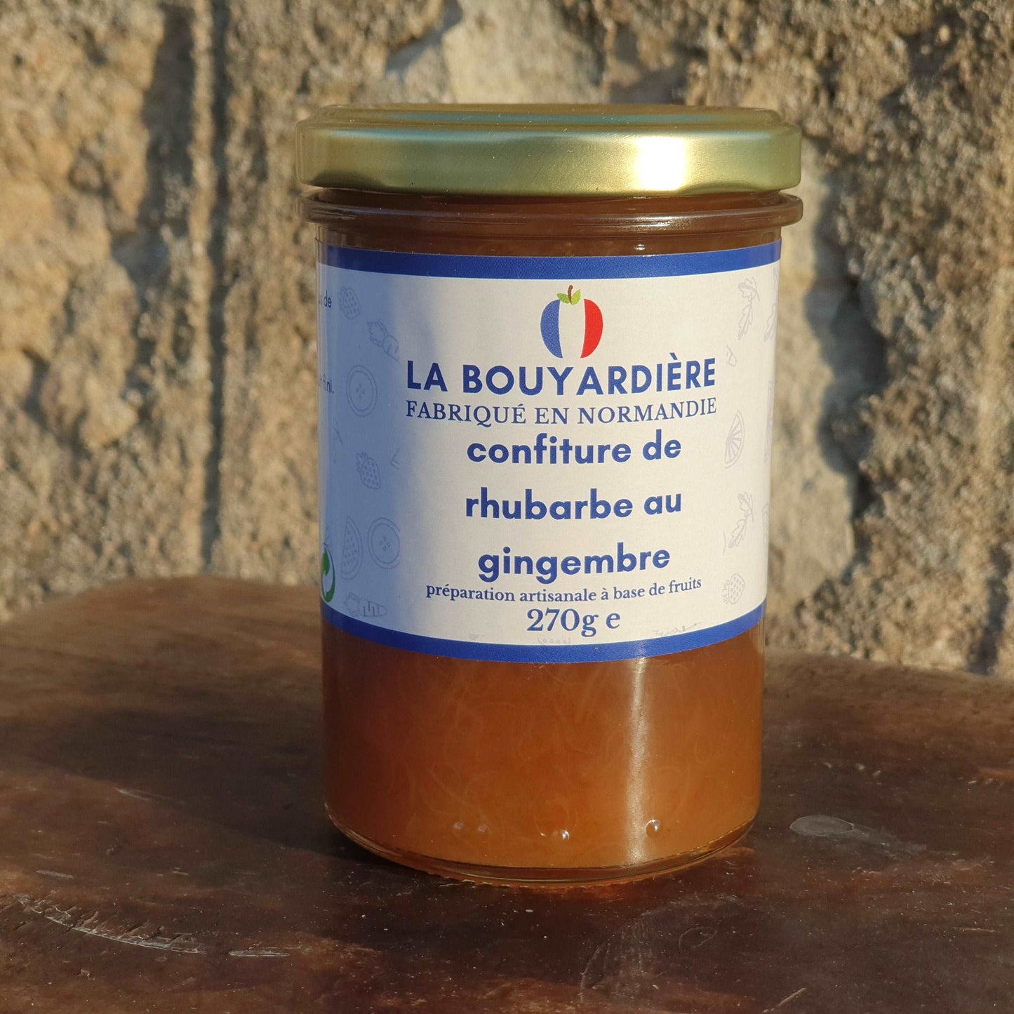Confiture de rhubarbe au gingembre 260g