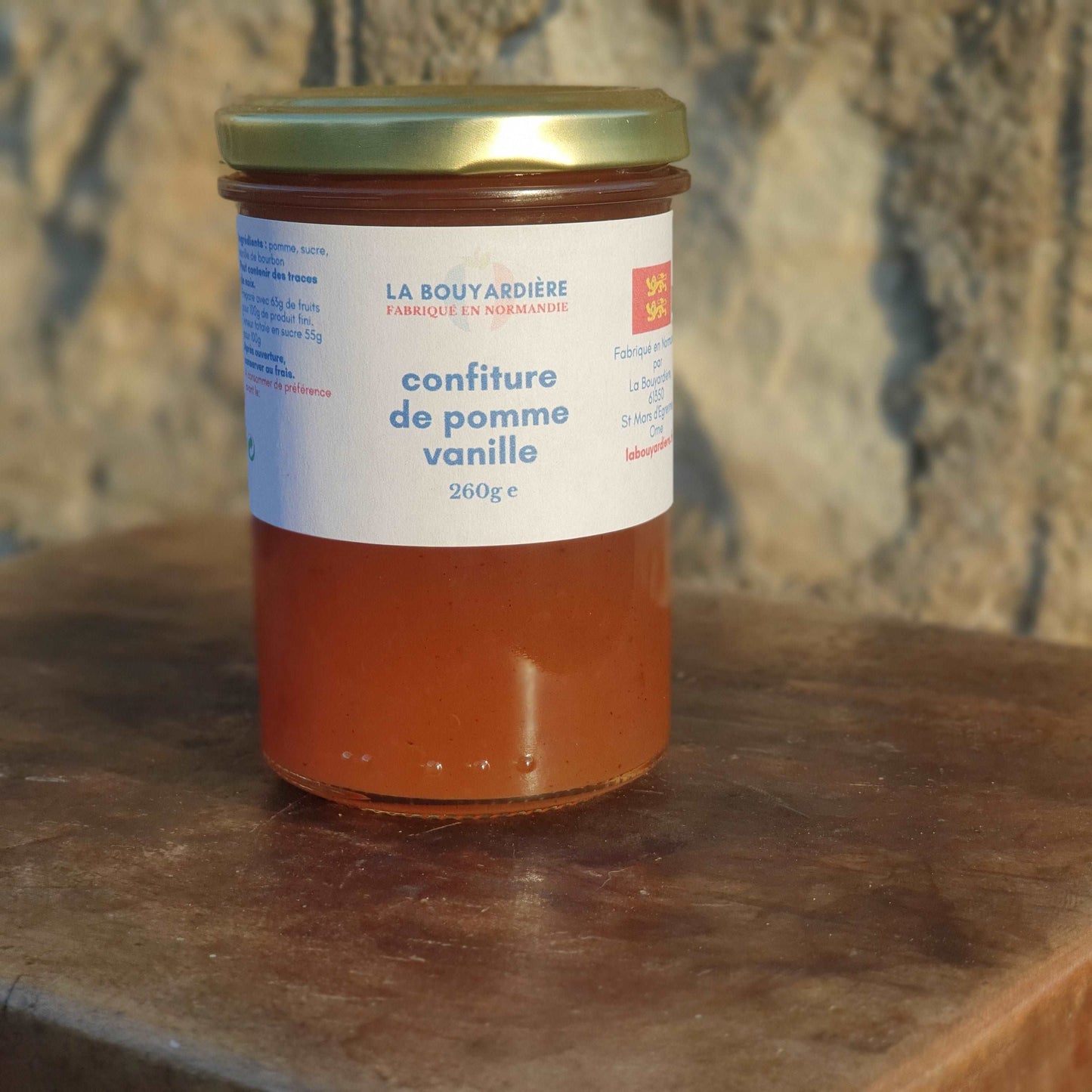 Confiture de pomme vanille 260g