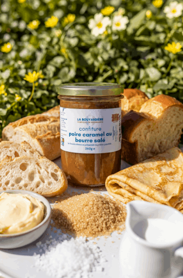 Confiture de poire caramel au beurre salé 260g