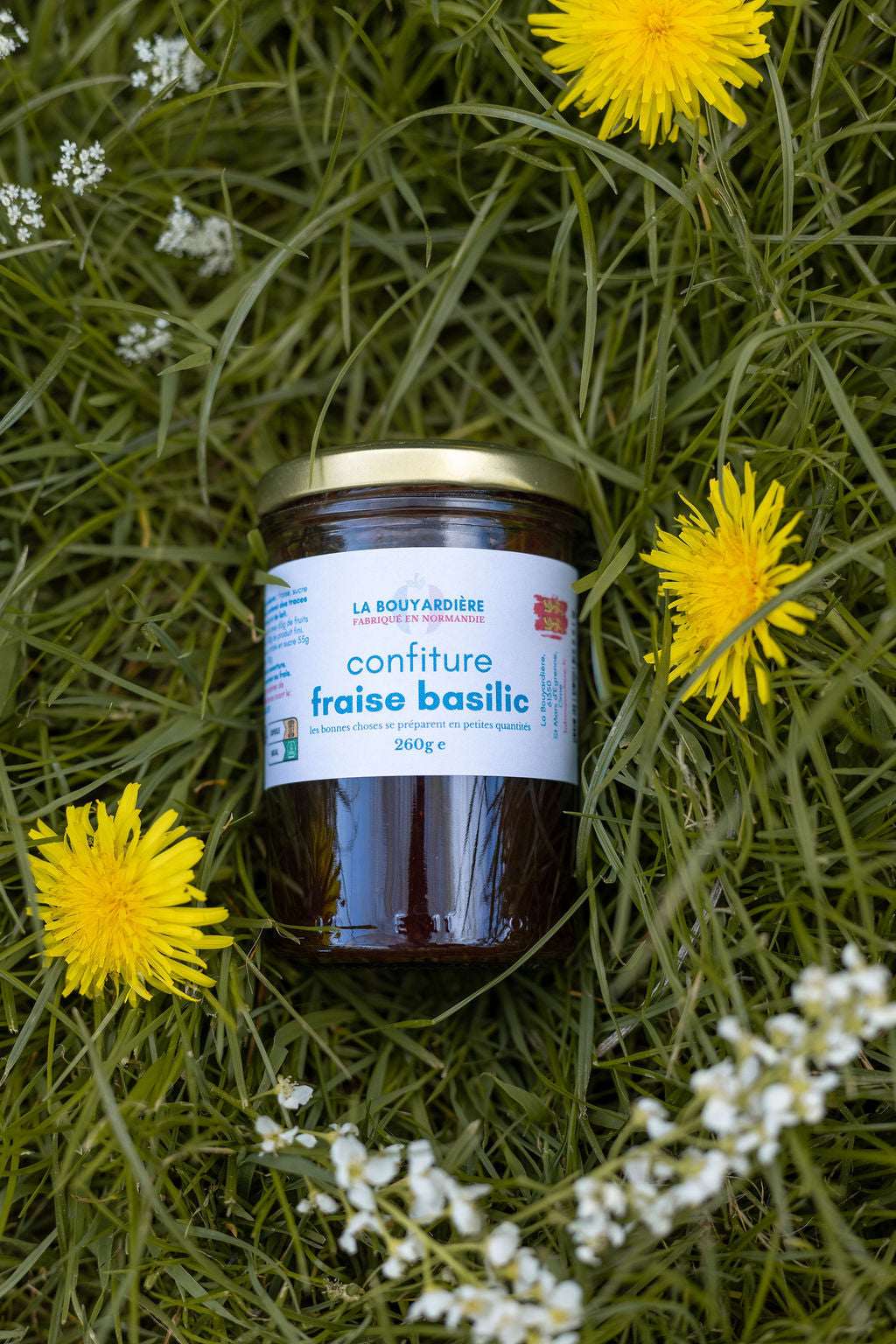 Confiture de fraise basilic 260g