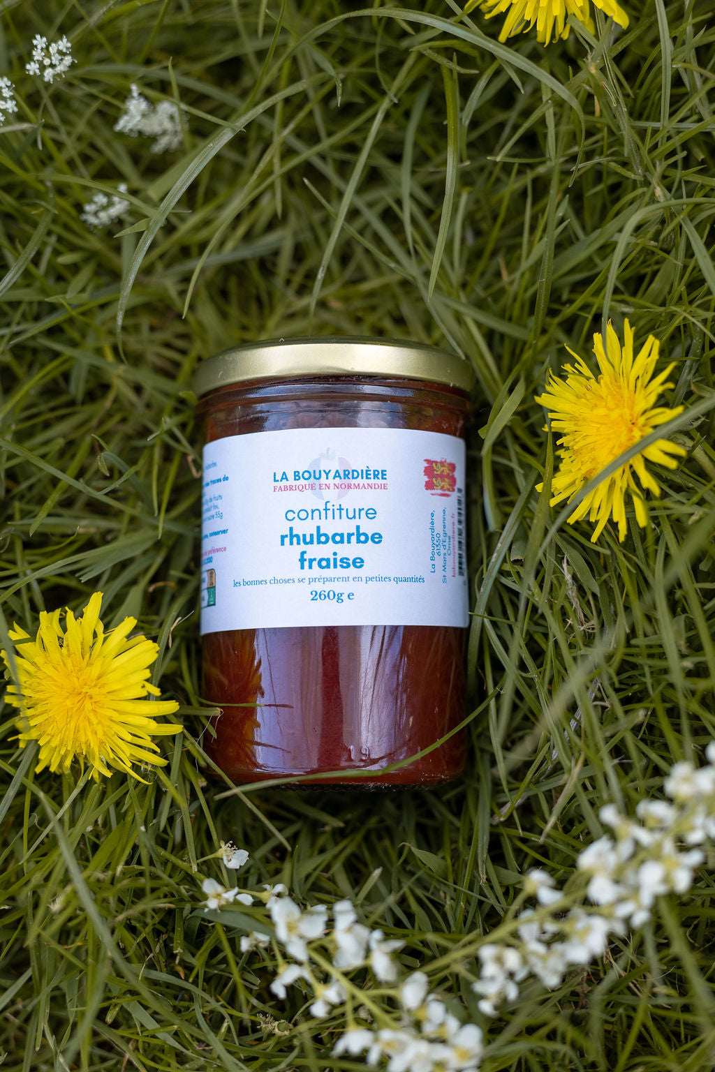 Confiture de rhubarbe fraise 260g